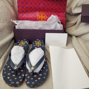 Brand new Tory Burch Wedge flip flop with gift bag